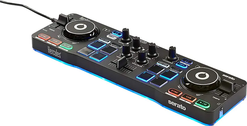 Hercules DJ Control Starlight Compact controller with built-in sound card for Serato