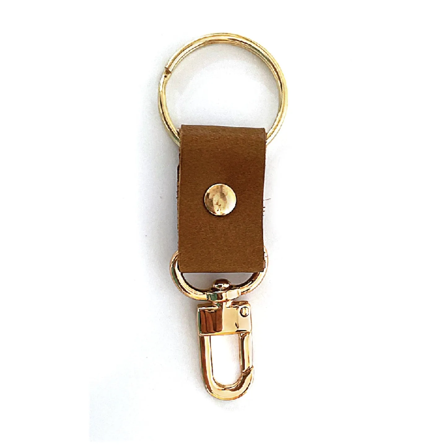 Key Chain In Leather, Hair on Hide