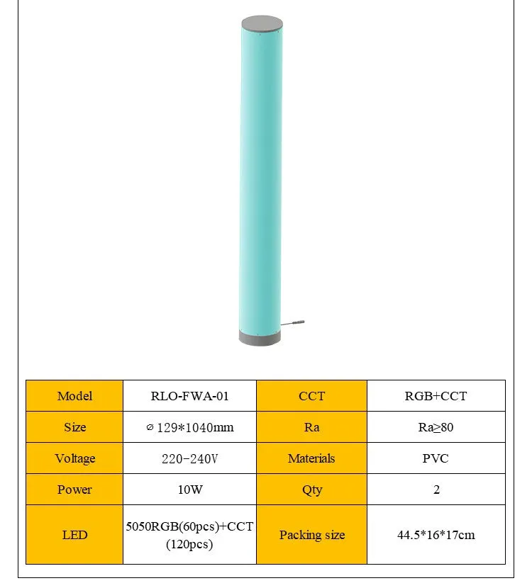 LED Ambient Light Cylinder Shape Floor Lamp