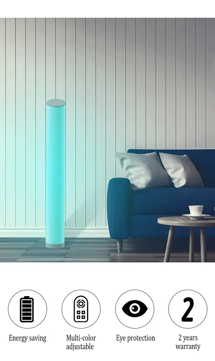 LED Ambient Light Cylinder Shape Floor Lamp