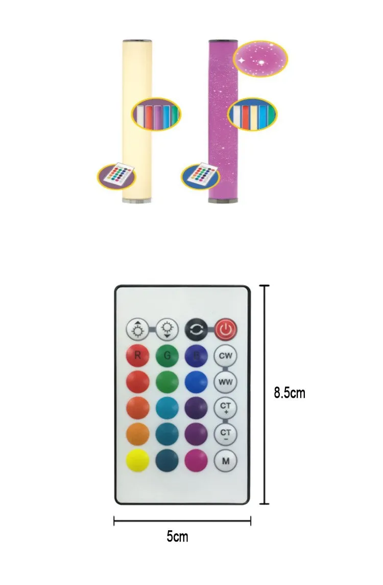 LED Ambient Light Cylinder Shape Floor Lamp