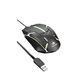 Mikuso Wired Mouse 3 Buttons   1 Wheel Black [MOS-379U BK]