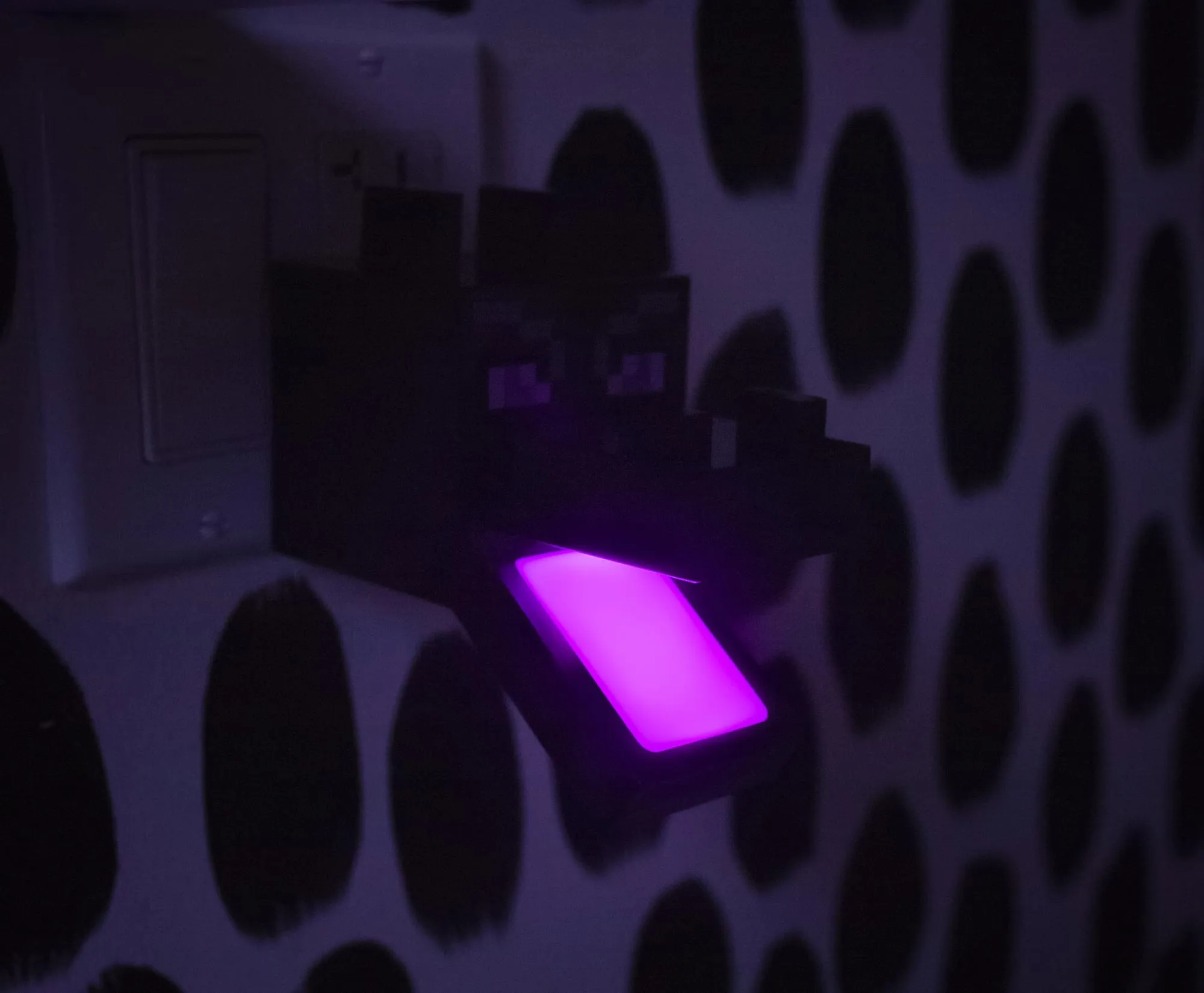 Minecraft Purple Ender Dragon Plug-In Nightlight with Auto Dusk to Dawn Sensor