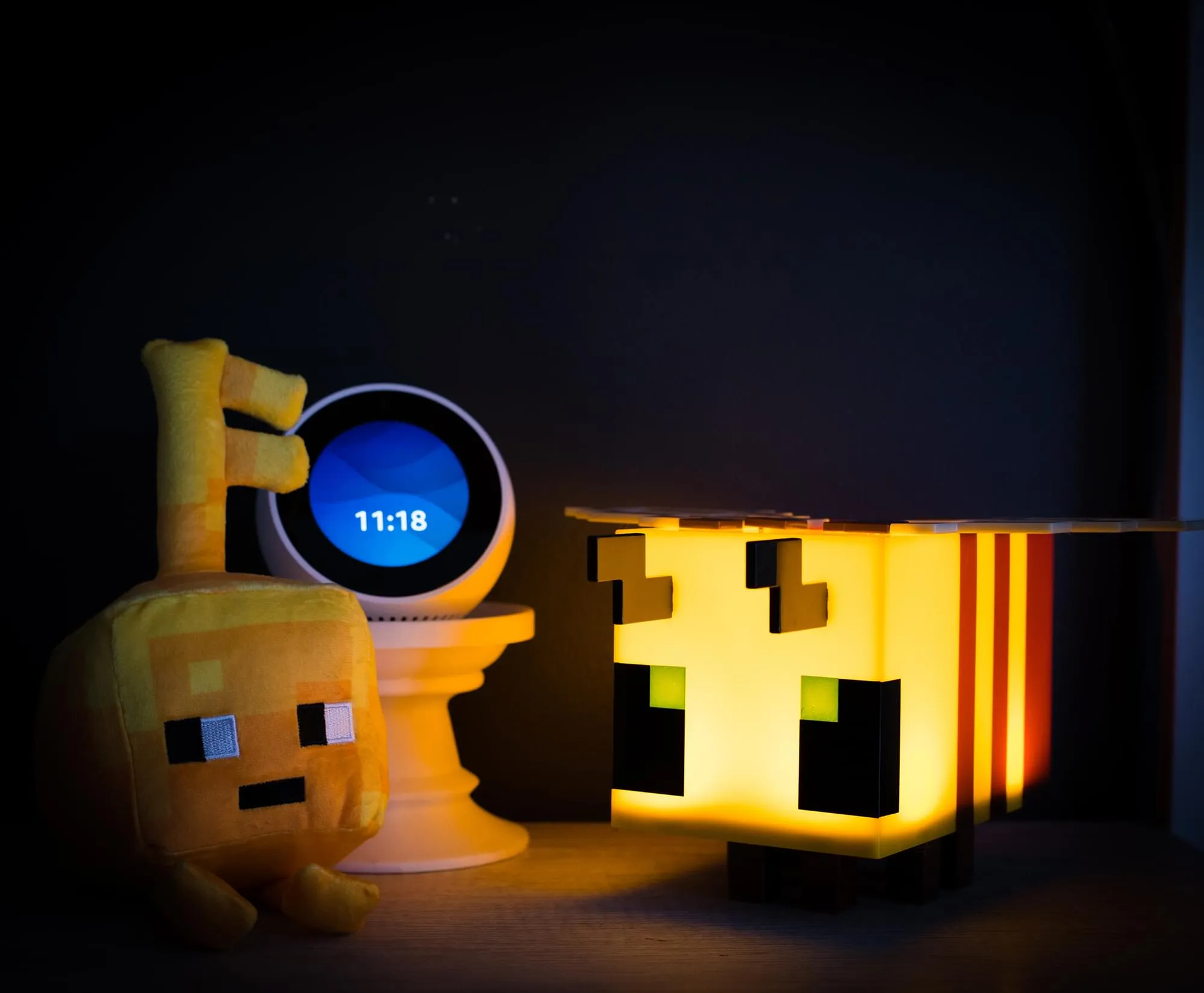 Minecraft Yellow Bee Figural Mood Light | 5 Inches Tall