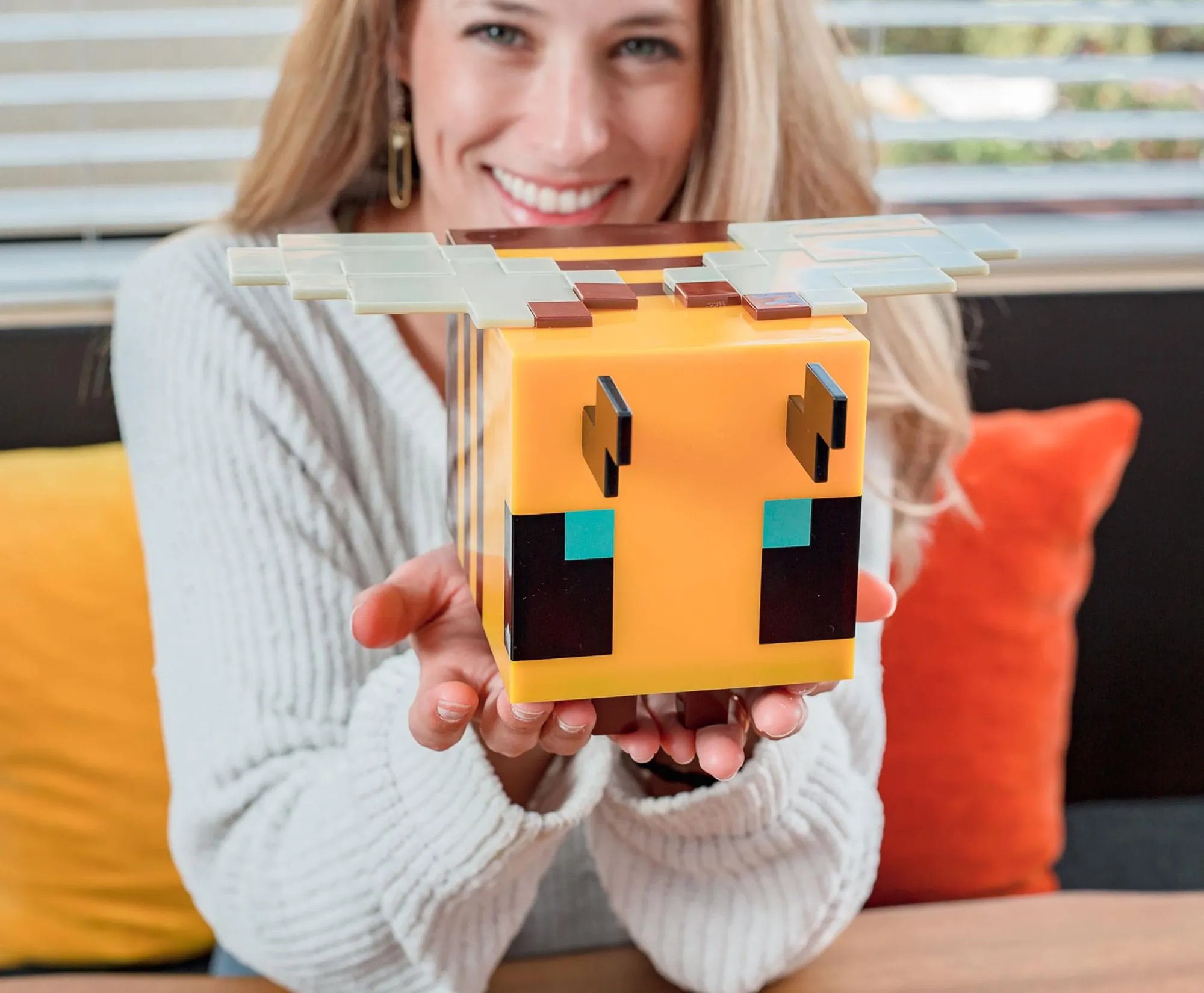 Minecraft Yellow Bee Figural Mood Light | 5 Inches Tall