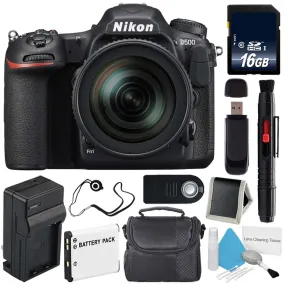 Nikon D500 DSLR Camera with 16-80mm Lens (International Model)   Carrying Case   Universal Wireless Remote Shutter Release Pro Bundle