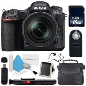 Nikon D500 DSLR Camera with 16-80mm Lens (International Model)   Carrying Case   Universal Wireless Remote Shutter Release Starter Bundle