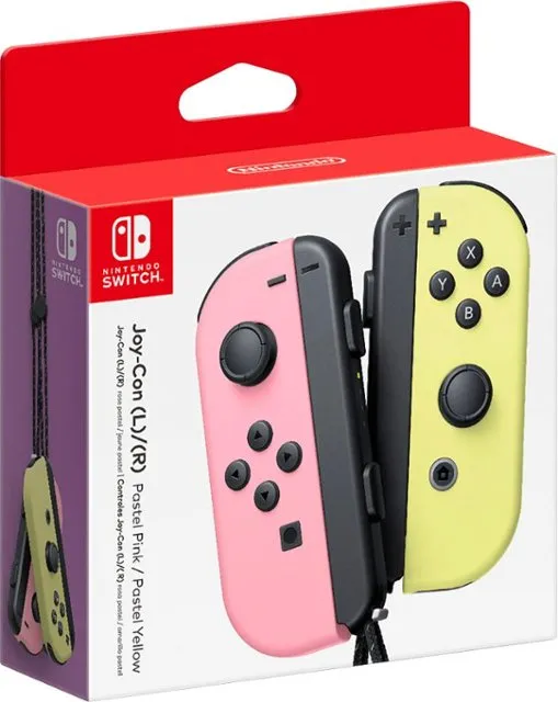 Nintendo Switch Joy-Con L/R Wireless Controllers - Pastel Pink/Pastel Yellow