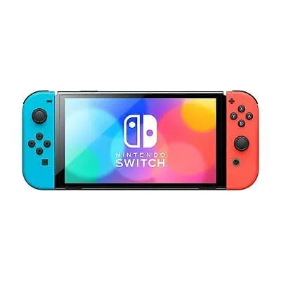Nintendo Switch (OLED Model) - Neon Blue/Neon Red