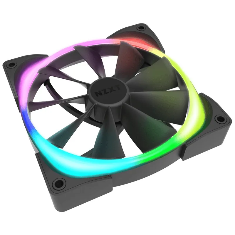 NZXT AER RGB 2 140mm PWM Case Cooling Fan Fluid Dynamic Bearing HF-28140-B1
