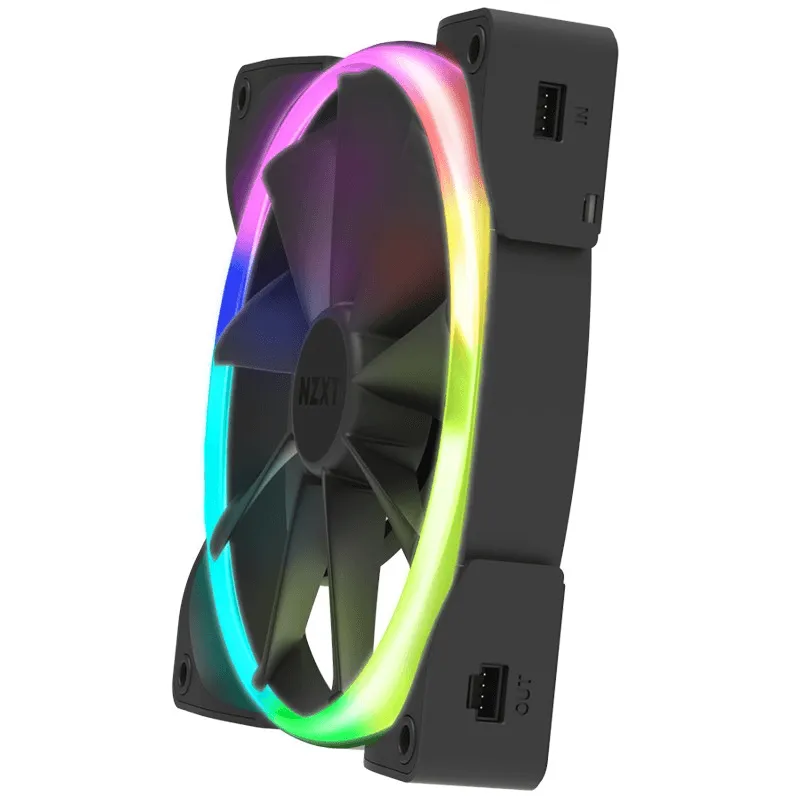NZXT AER RGB 2 140mm PWM Case Cooling Fan Fluid Dynamic Bearing HF-28140-B1
