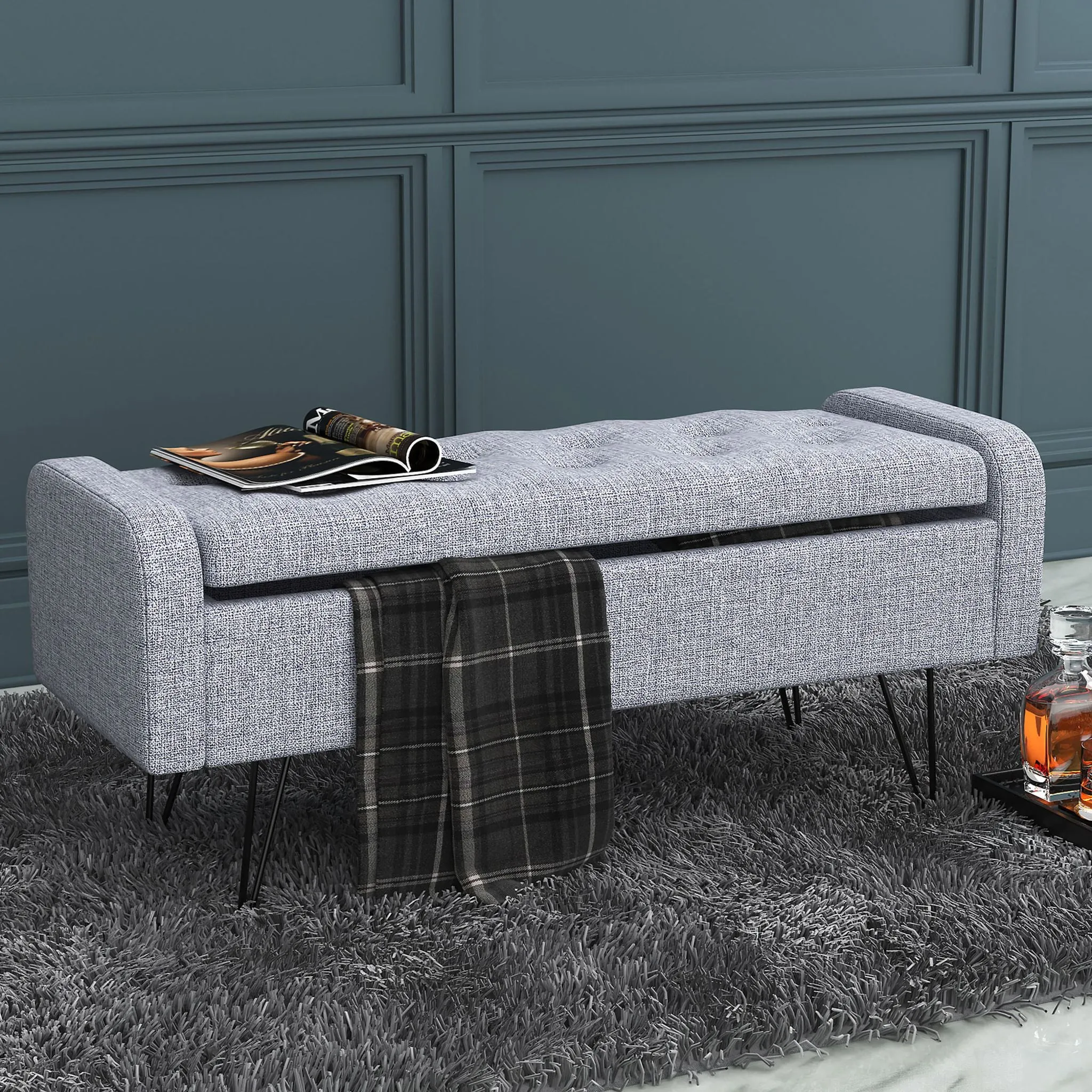 Odet Bench - Grey