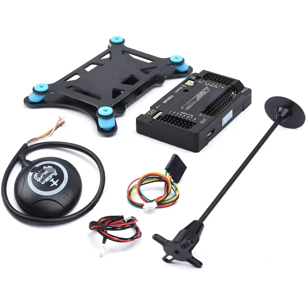 Original APM 2.8 flight controller Straight Pin with M8N GPS built in compass and GPS stand and Shock absorber