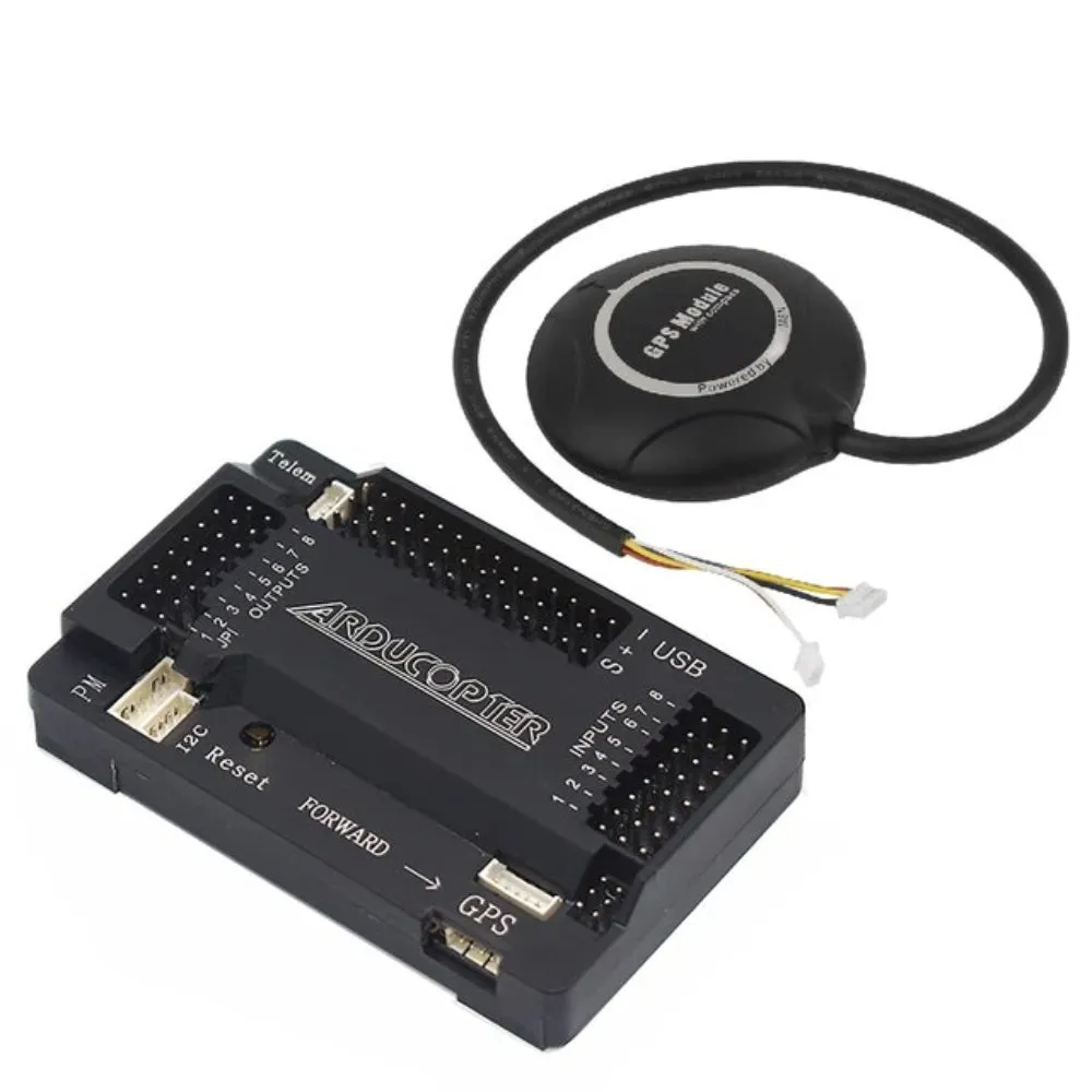 Original APM 2.8 flight controller Straight Pin with M8N GPS built in compass and GPS stand and Shock absorber