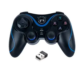PC Controller Wireless Controller 2.4G Remote Game Console PS3 Controller Tesla Model 3 Screen Controller PC Video Gamepad Joystick with Dual-Vibration for PC(WIN7/8/10/XP) PS3 and Android