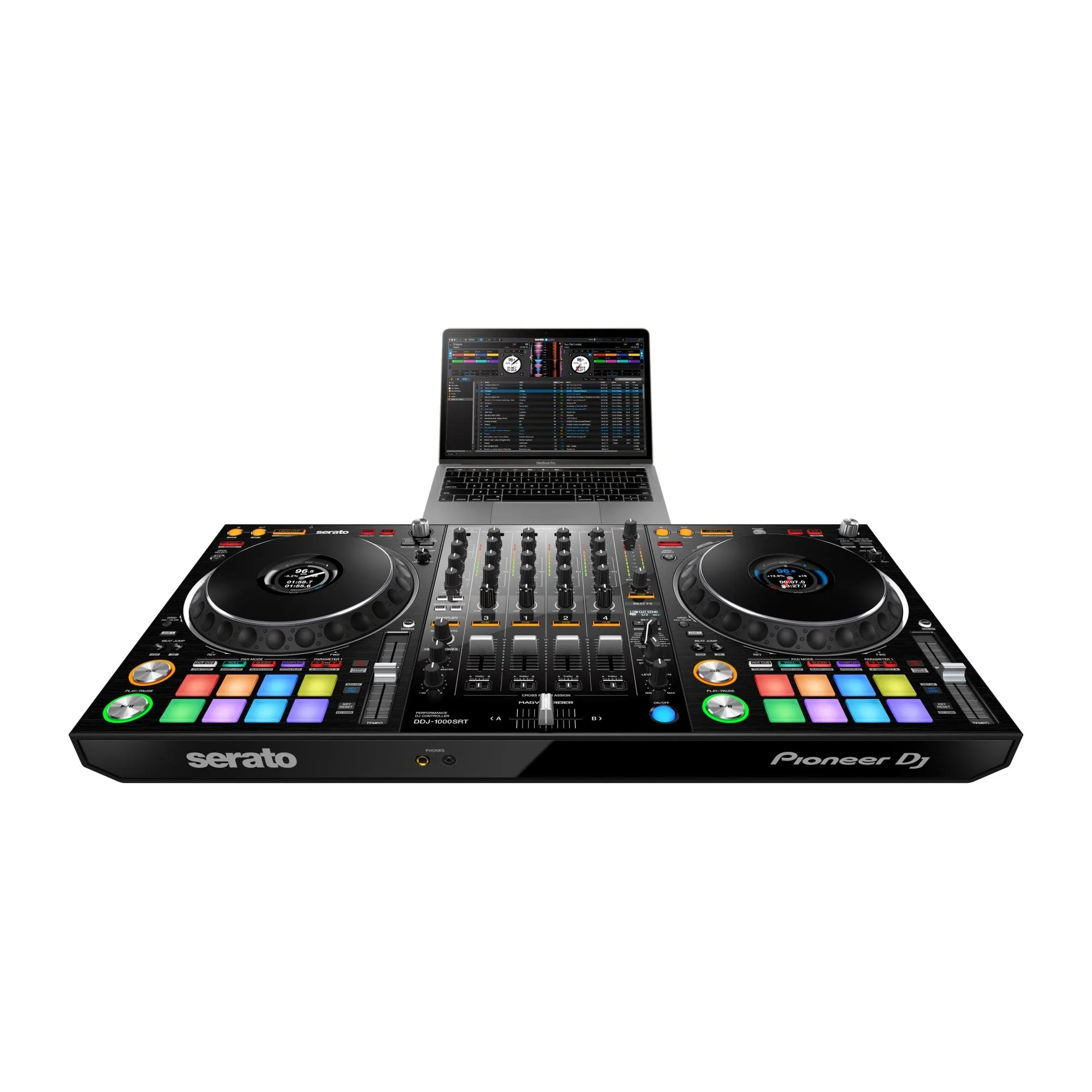 Pioneer DJ DDJ-1000SRT 4-Channel Performance DJ Controller for Serato - Professional DJ Equipment Audio Interface