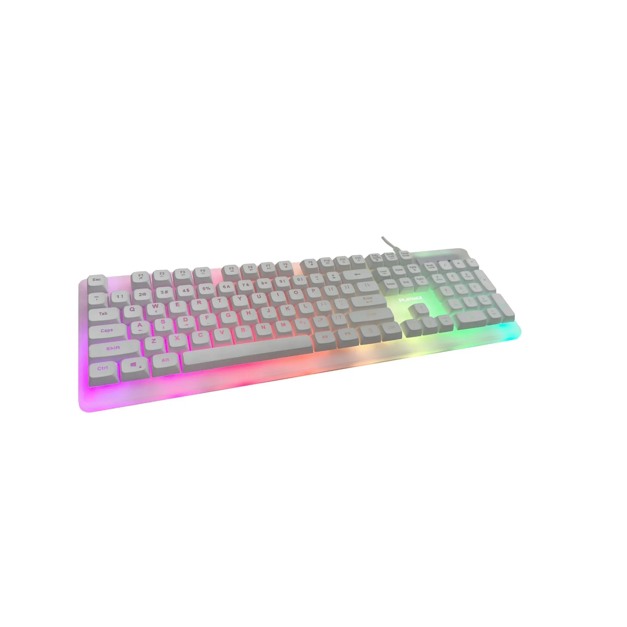 Playmax Aurora Gaming Keyboard (White)