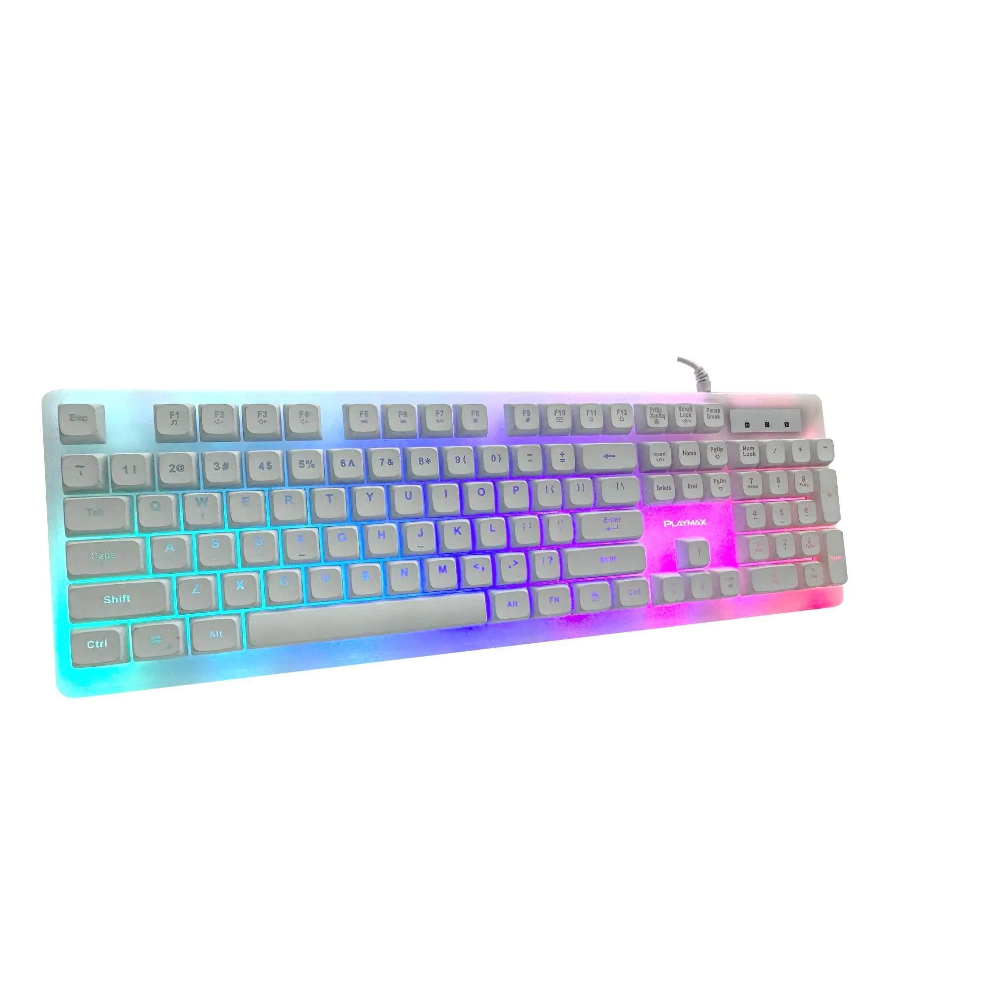 Playmax Aurora Gaming Keyboard (White)