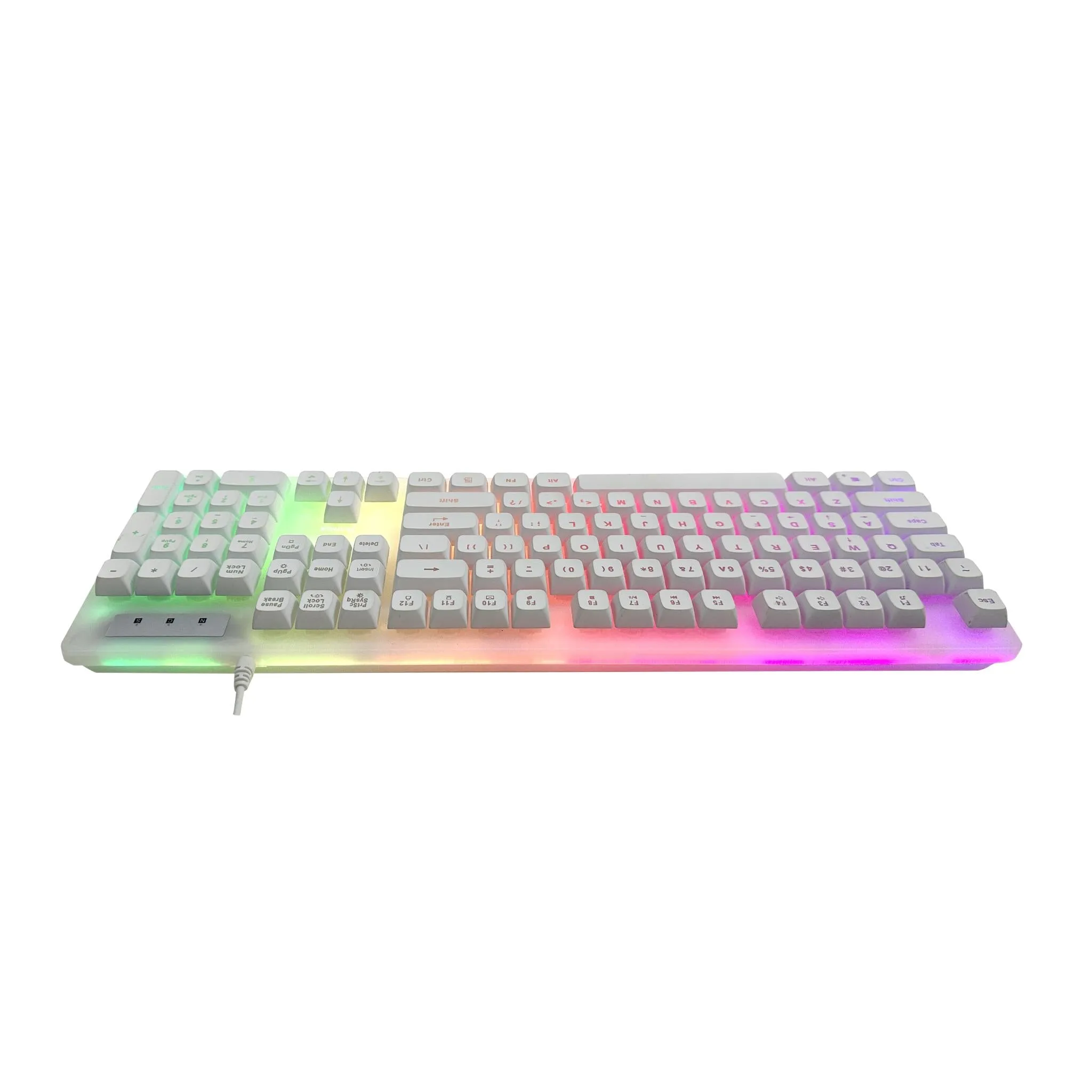 Playmax Aurora Gaming Keyboard (White)