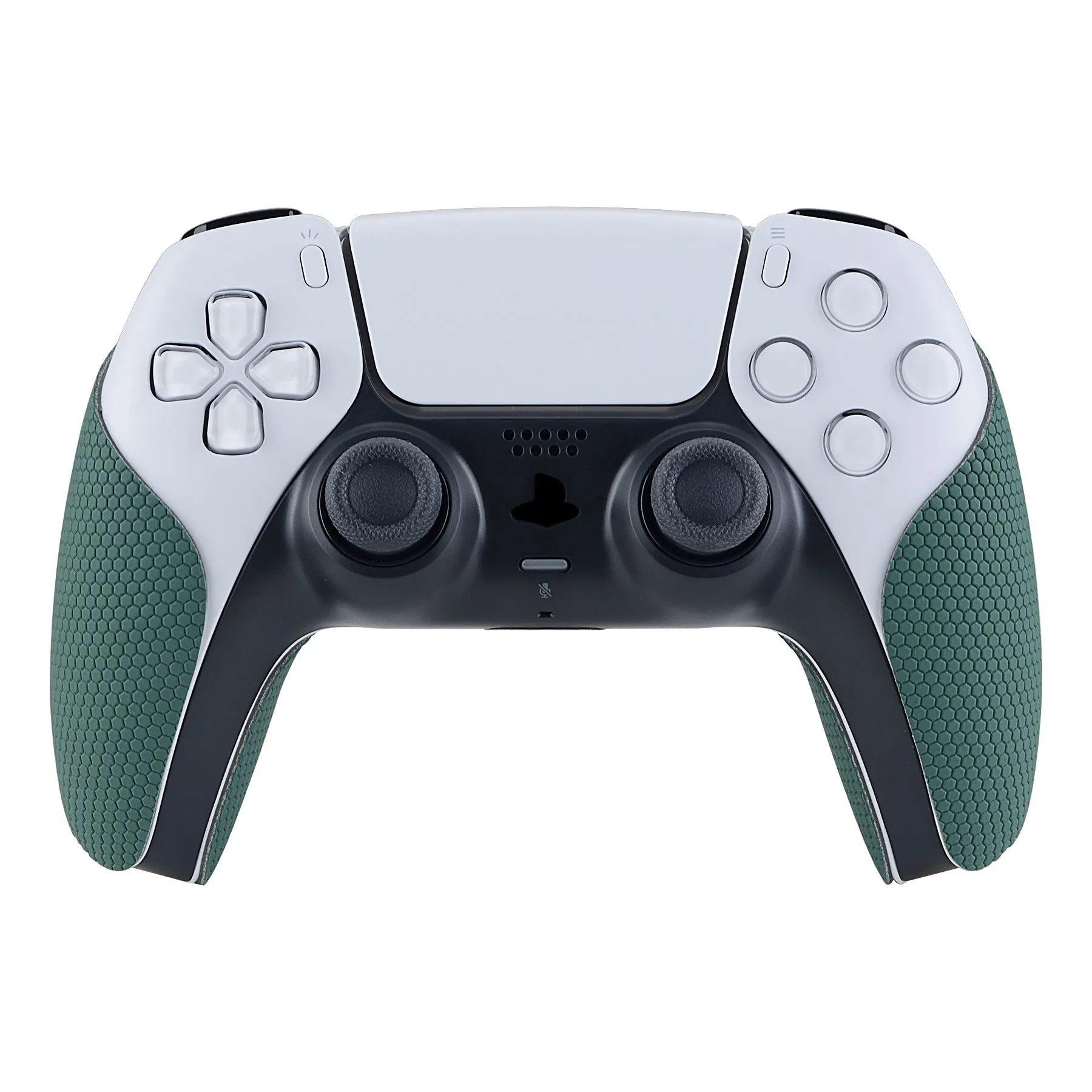 PlayVital Pine Green Anti-Skid Sweat-Absorbent Controller Grip for PlayStation 5 Controller, Professional Textured Soft Rubber Pads Handle Grips for PS5 Controller - PFPJ007