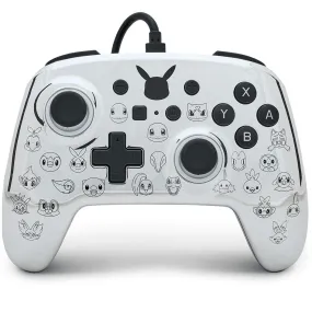 PowerA Enhanced Wired Controller for Nintendo Switch Pikachu Black & Silver