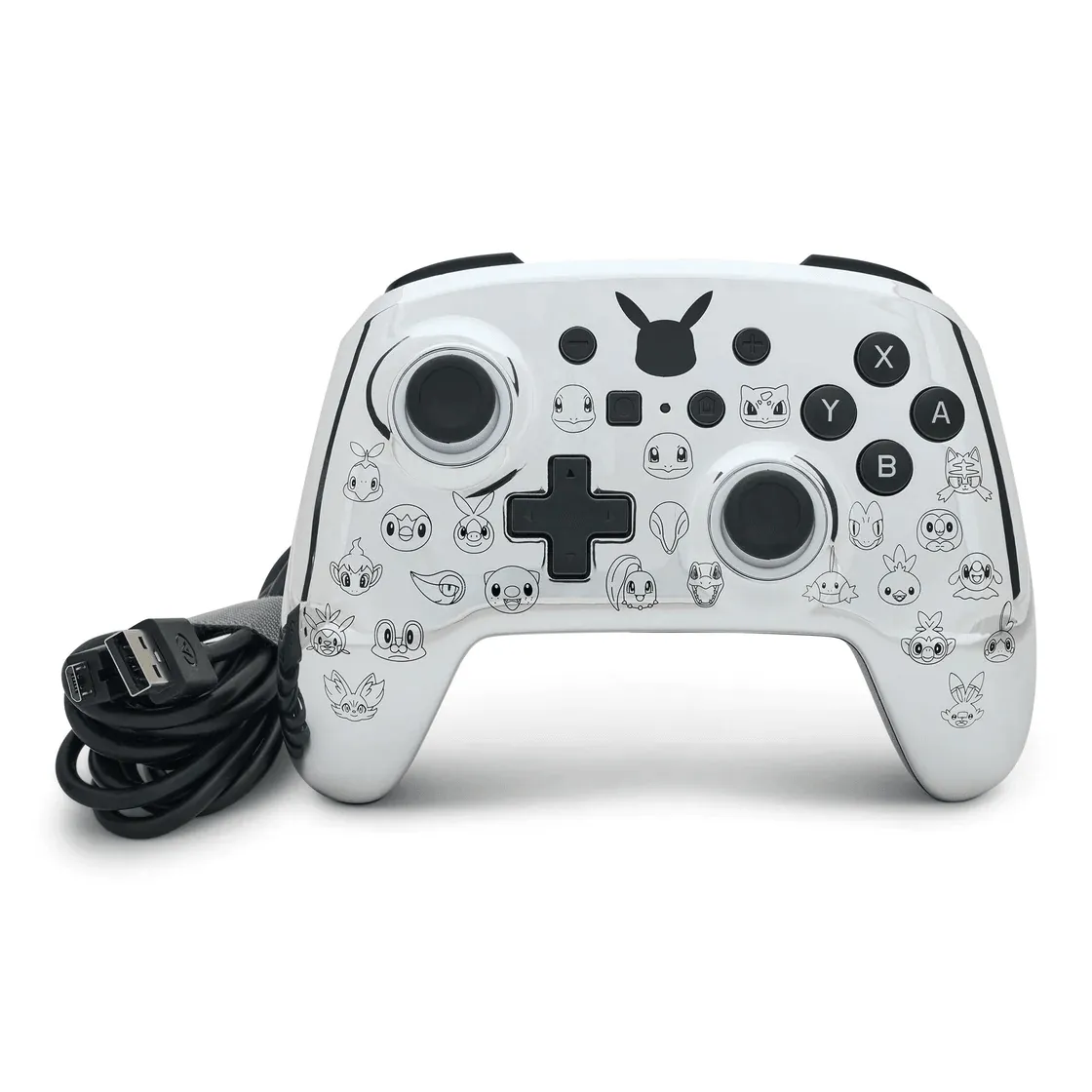 PowerA Enhanced Wired Controller for Nintendo Switch Pikachu Black & Silver