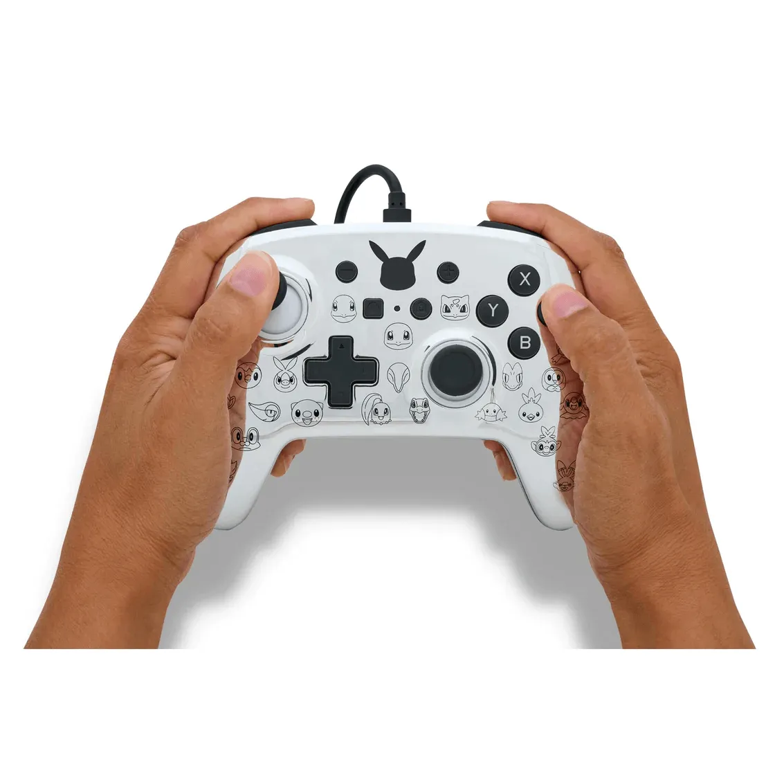 PowerA Enhanced Wired Controller for Nintendo Switch Pikachu Black & Silver