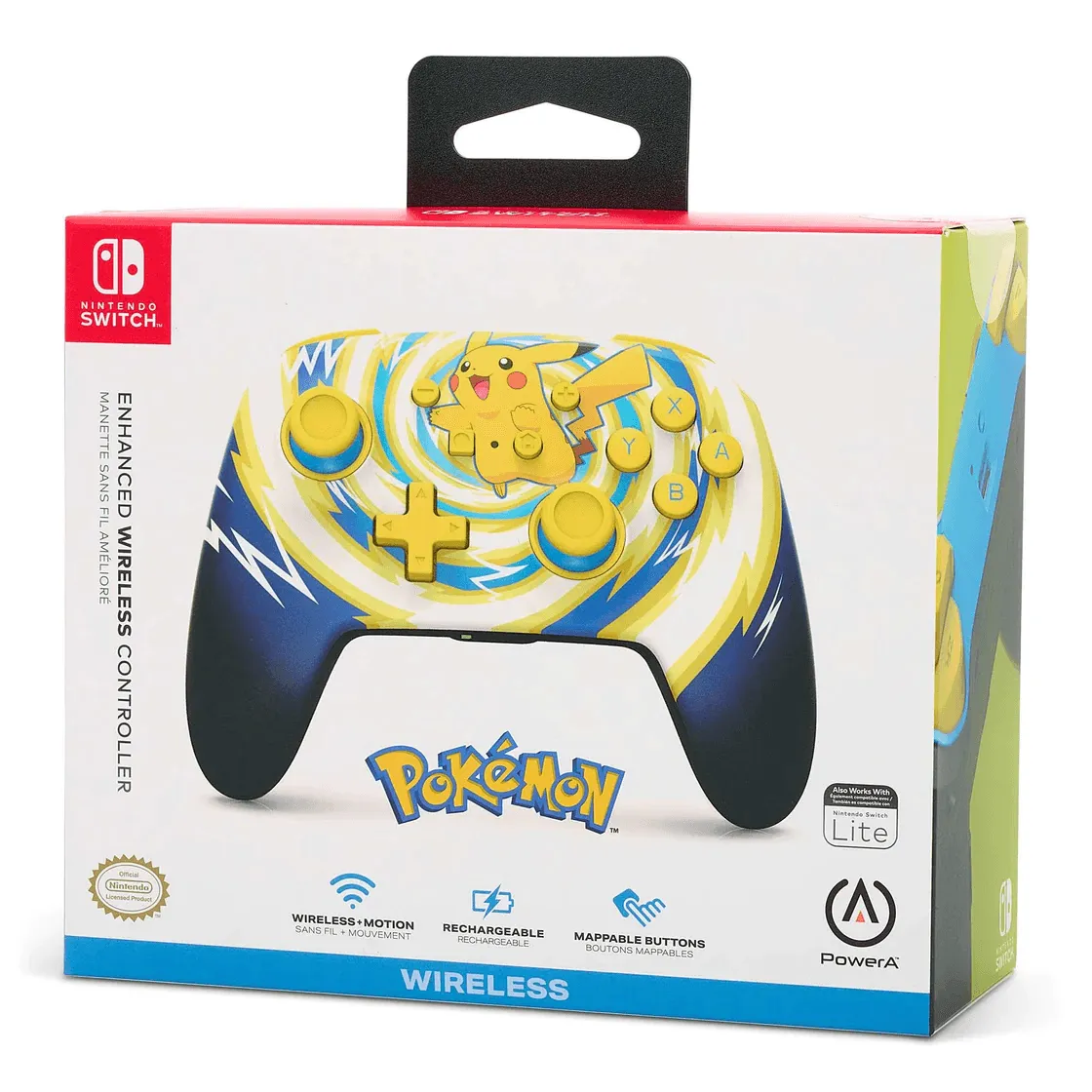 PowerA Wireless Controller for Nintendo Switch Pokemon Pikachu Vortex