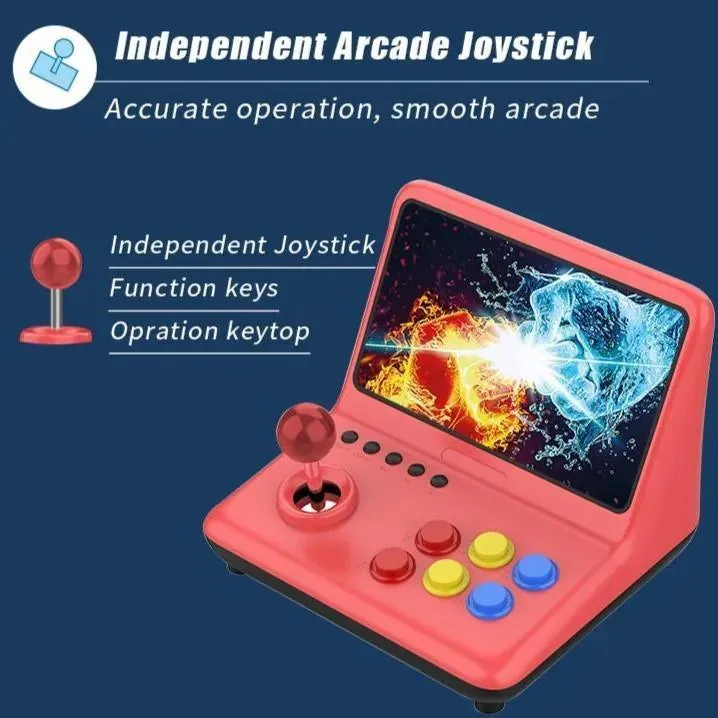 POWKIDDY A12 9 inch screen Mini Arcade 32GB Quad Core Arm A7 Retro Gaming Console Plays CPS FBA SFC GBA GBC GB GG MD PS