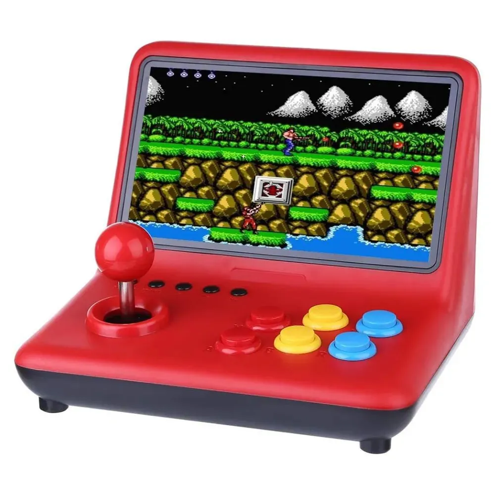 POWKIDDY A12 9 inch screen Mini Arcade 32GB Quad Core Arm A7 Retro Gaming Console Plays CPS FBA SFC GBA GBC GB GG MD PS