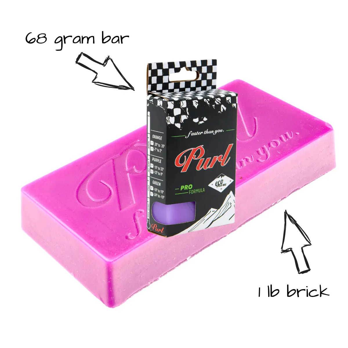 PRO Purple, Purl Ski and Snowboard Wax