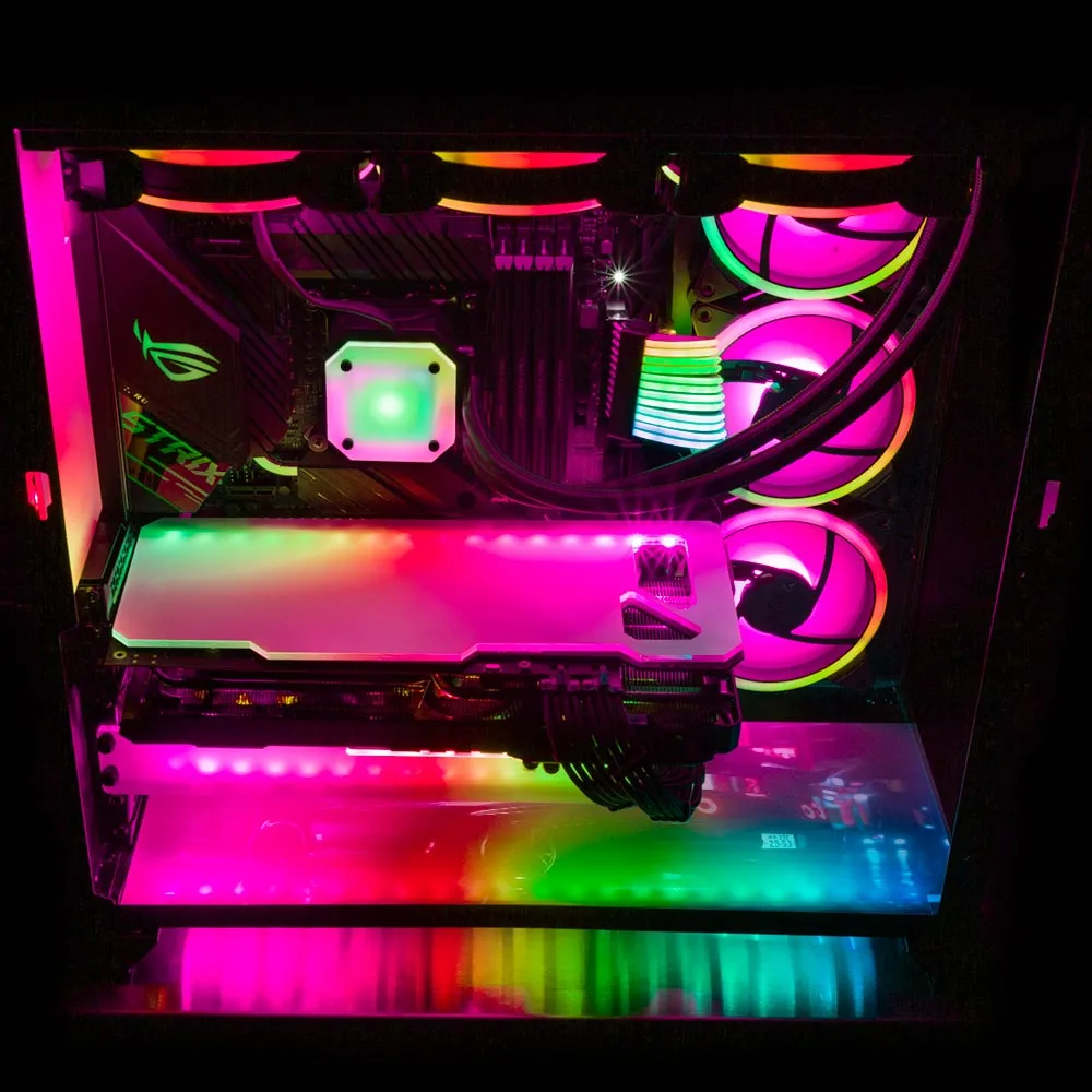 R-34 Skyline Lian Li O11 Dynamic and XL Bottom Panel Plate Cover with ARGB LED Lighting