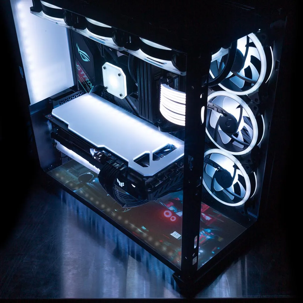 R-34 Skyline Lian Li O11 Dynamic and XL Bottom Panel Plate Cover with ARGB LED Lighting