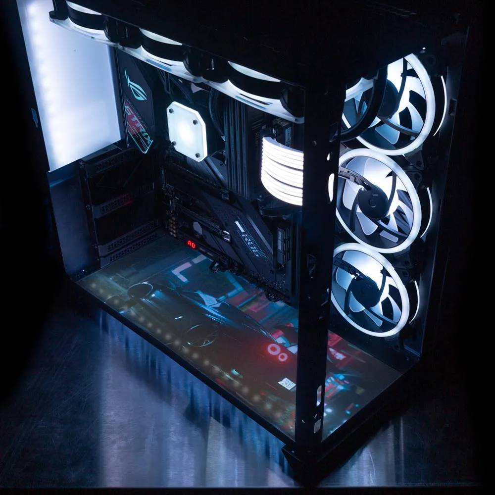R-34 Skyline Lian Li O11 Dynamic and XL Bottom Panel Plate Cover with ARGB LED Lighting