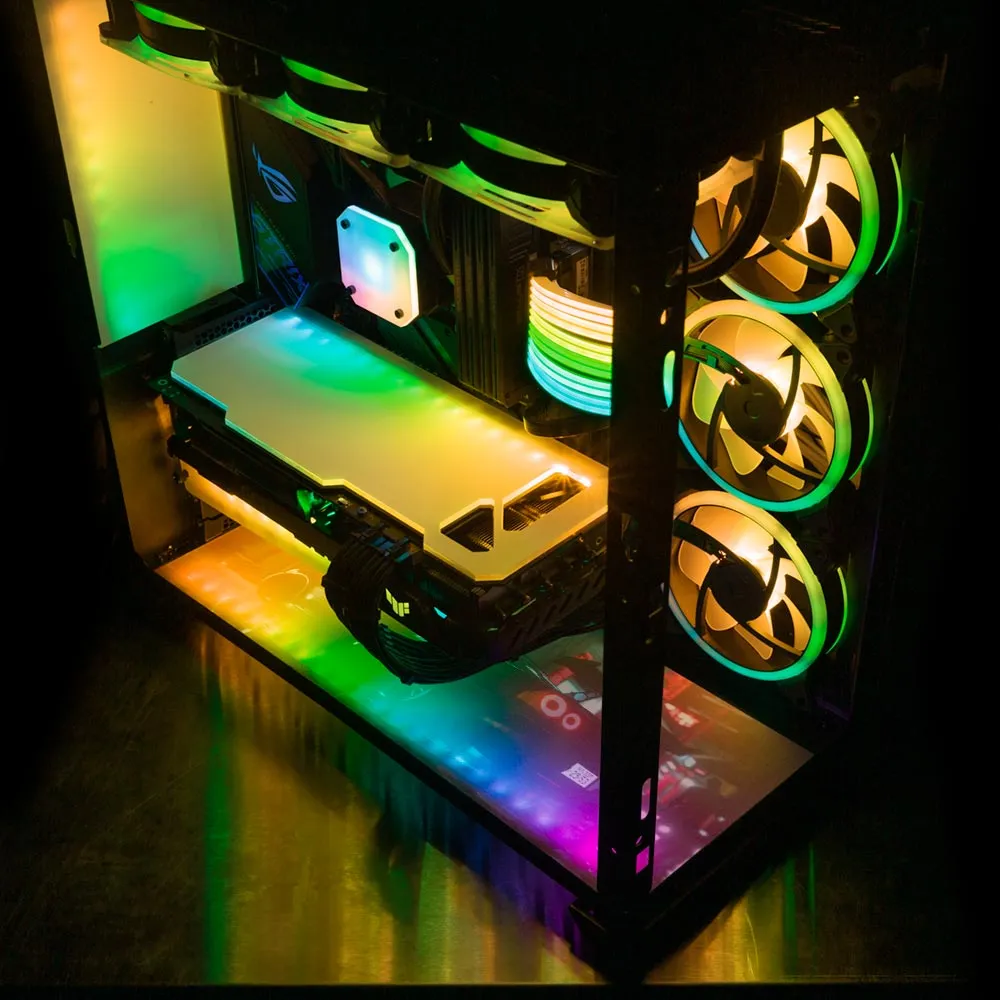 R-34 Skyline Lian Li O11 Dynamic and XL Bottom Panel Plate Cover with ARGB LED Lighting