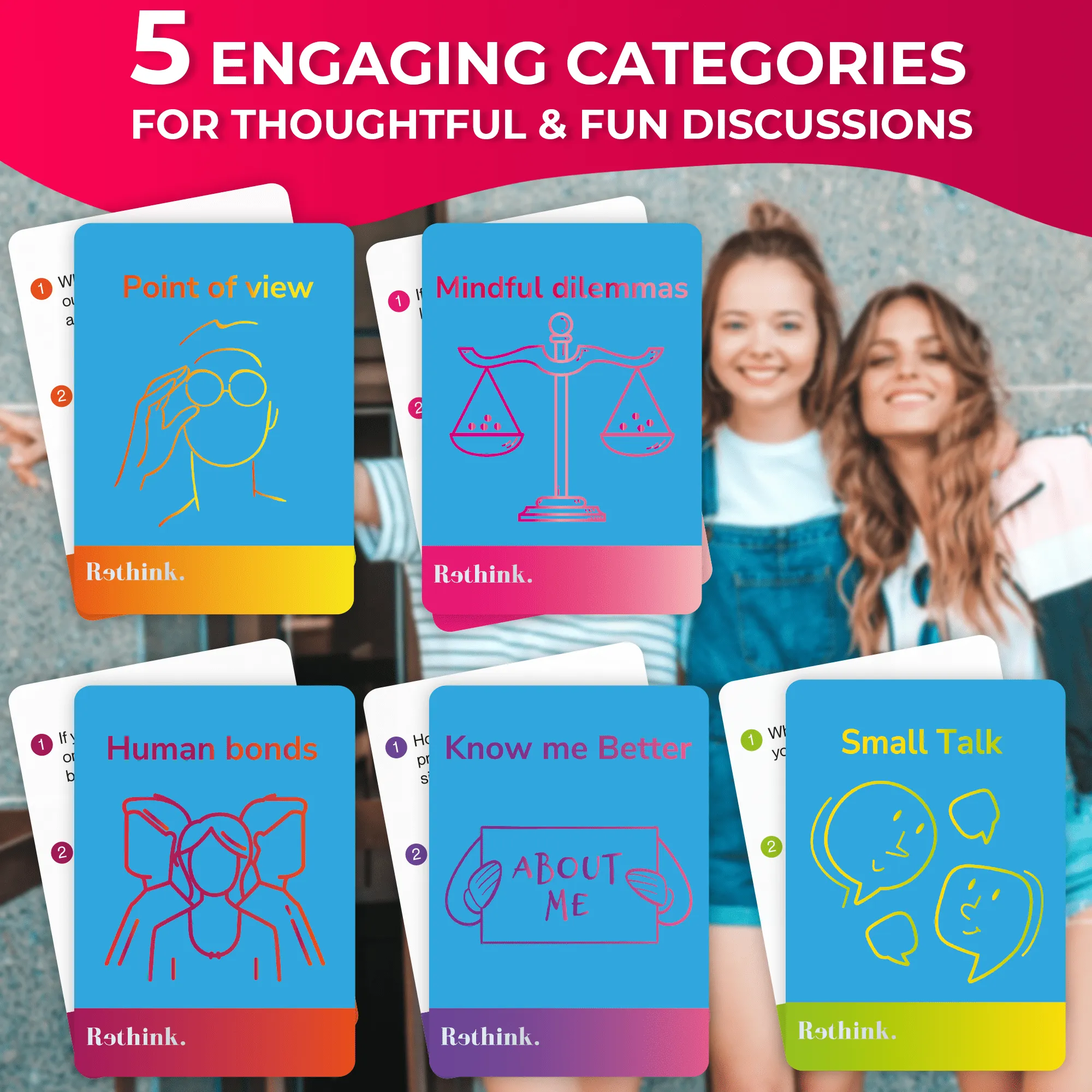 Rethink!: Conversation Starters Universal | 250 Cards