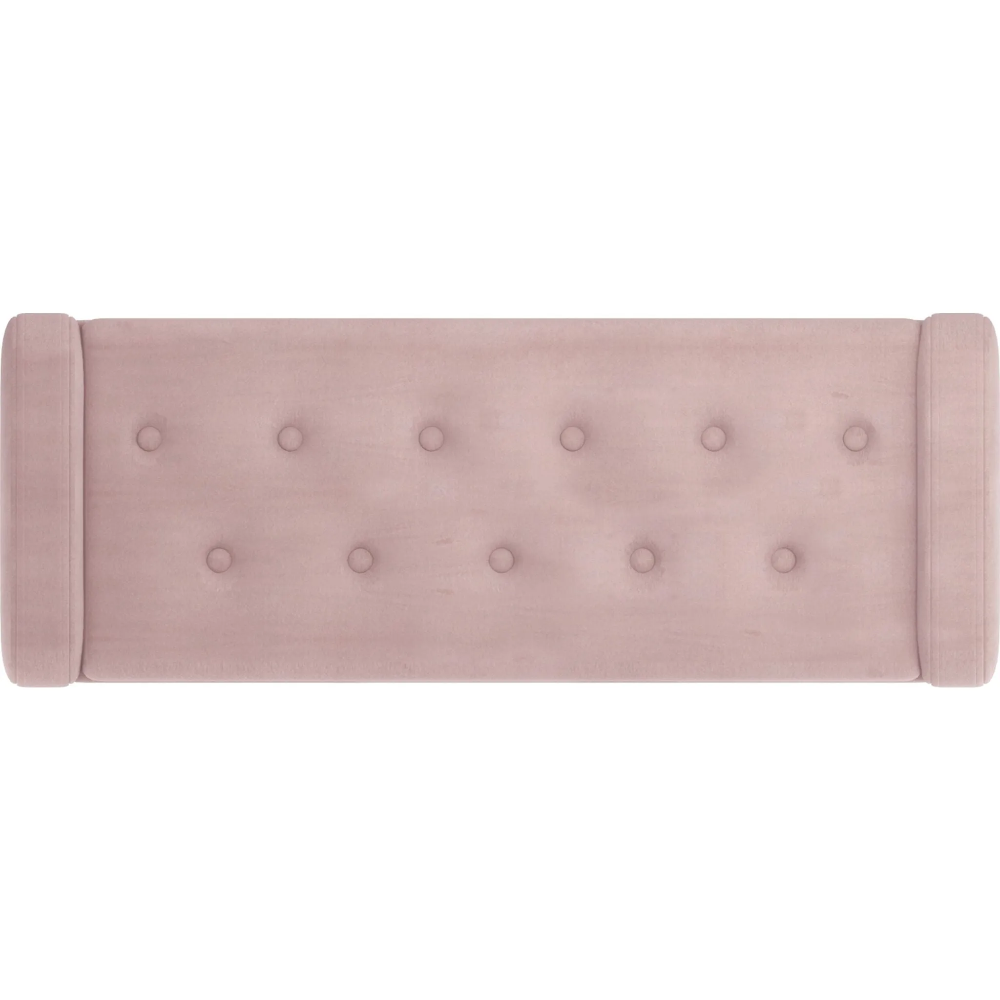 Sabel Storage Ottoman - Blush Pink/Gold