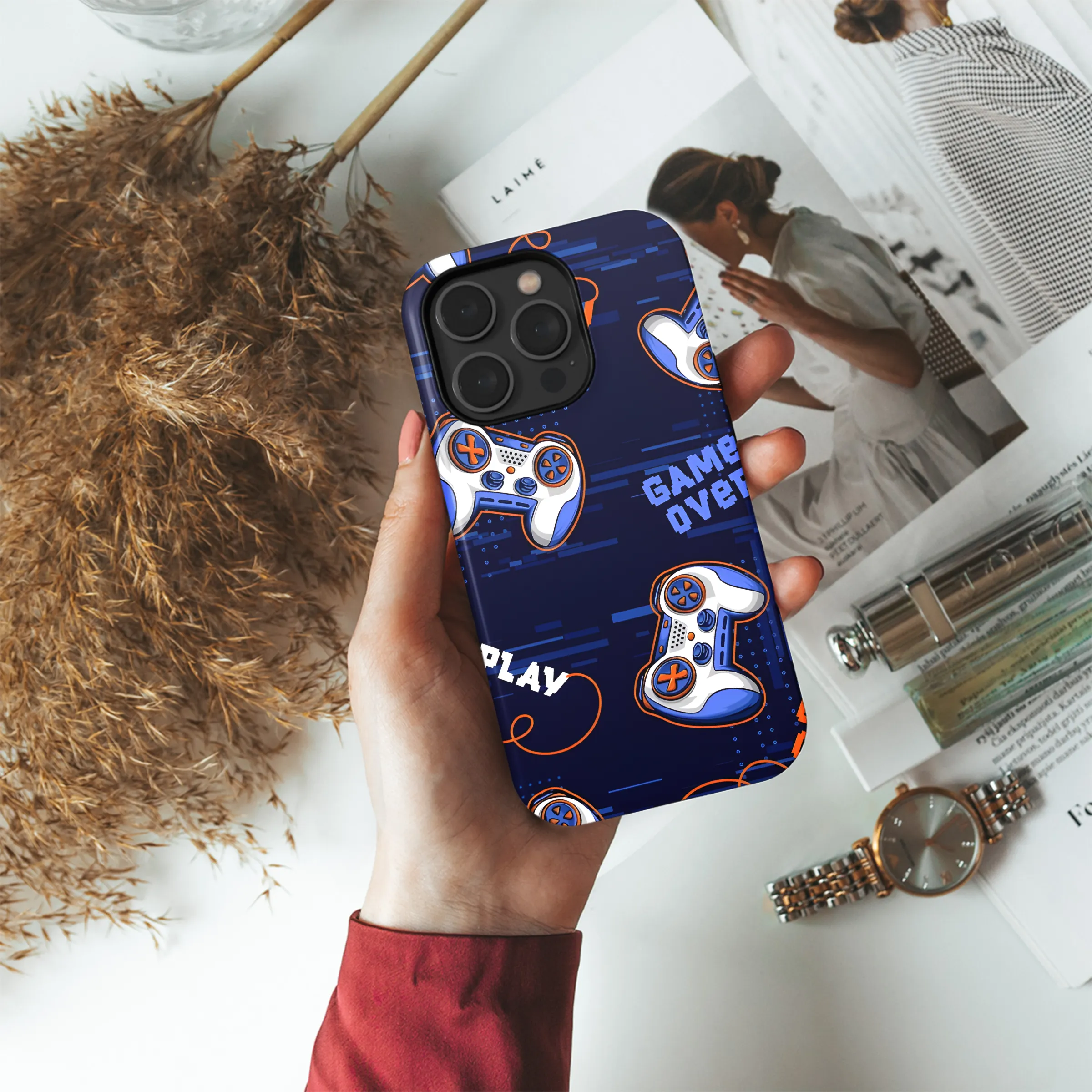 Seamless Gamepads Abstract Phone Case iPhone Samsung Cover Pixel 2383