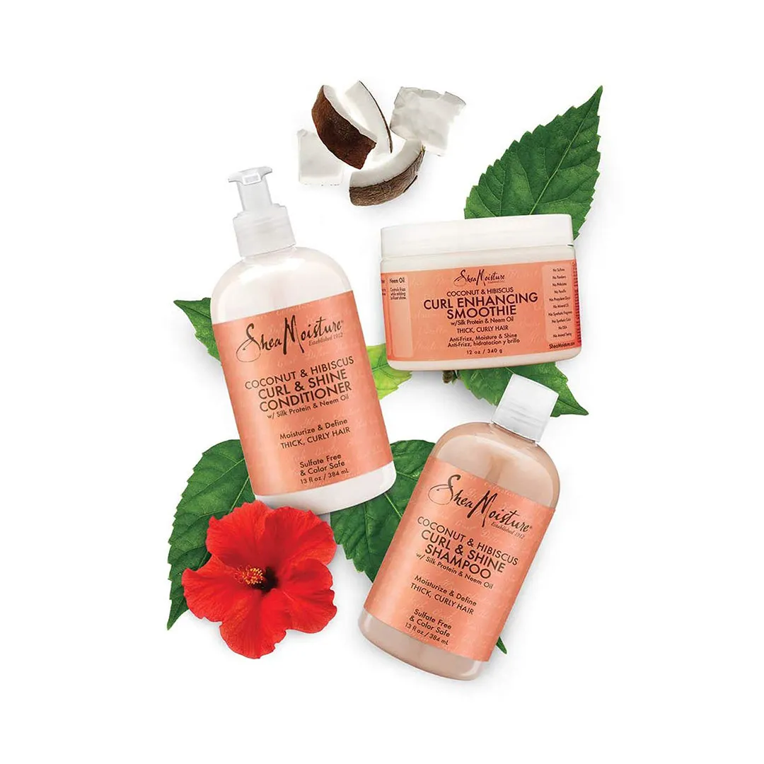  Shea Moisture Coconut & Hibiscus Curl & Shine Conditioner 384ml