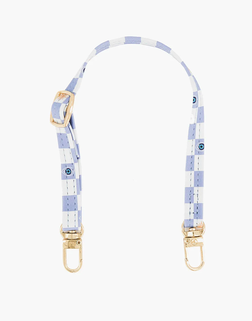 Single Evil Eye Checkered Phone Strap - Final Sale