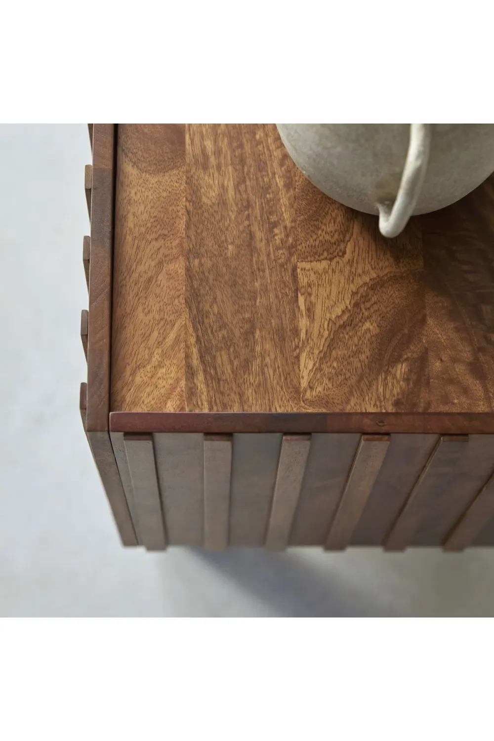Slatted Mango Wood TV Unit | Tikamoon Milo
