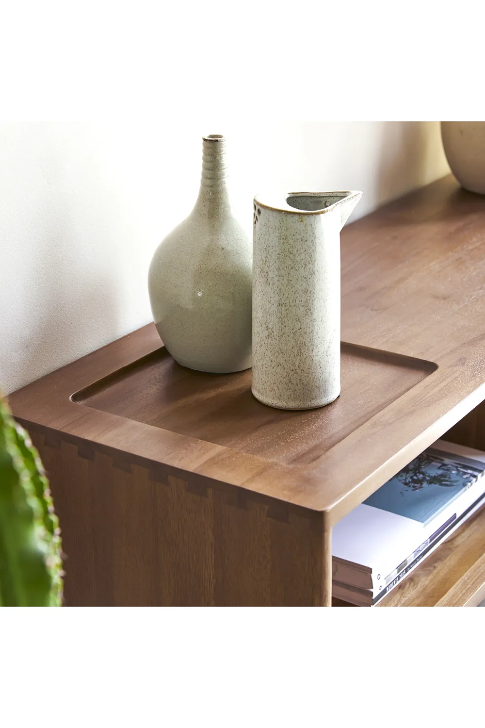 Solid Teak Wall-Mounted TV Unit | Tikamoon Circa