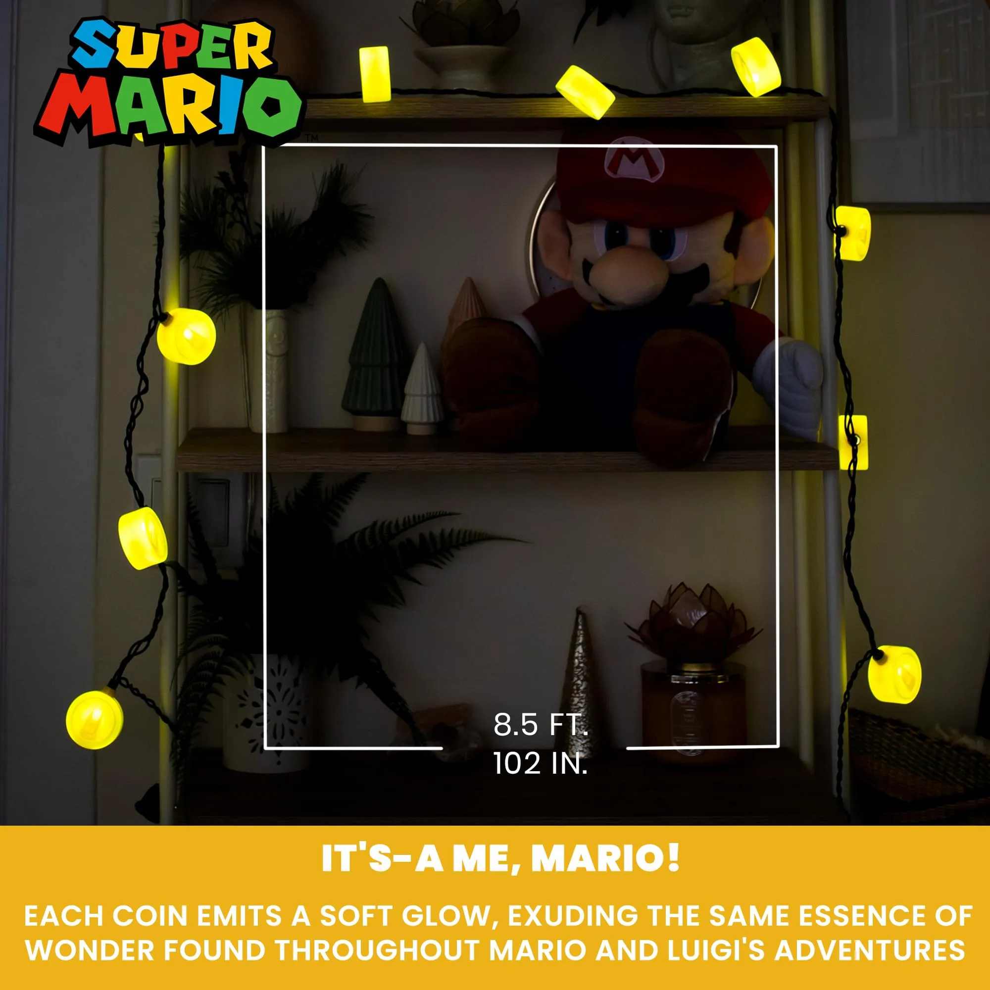 Super Mario Bros. Coin String Lights