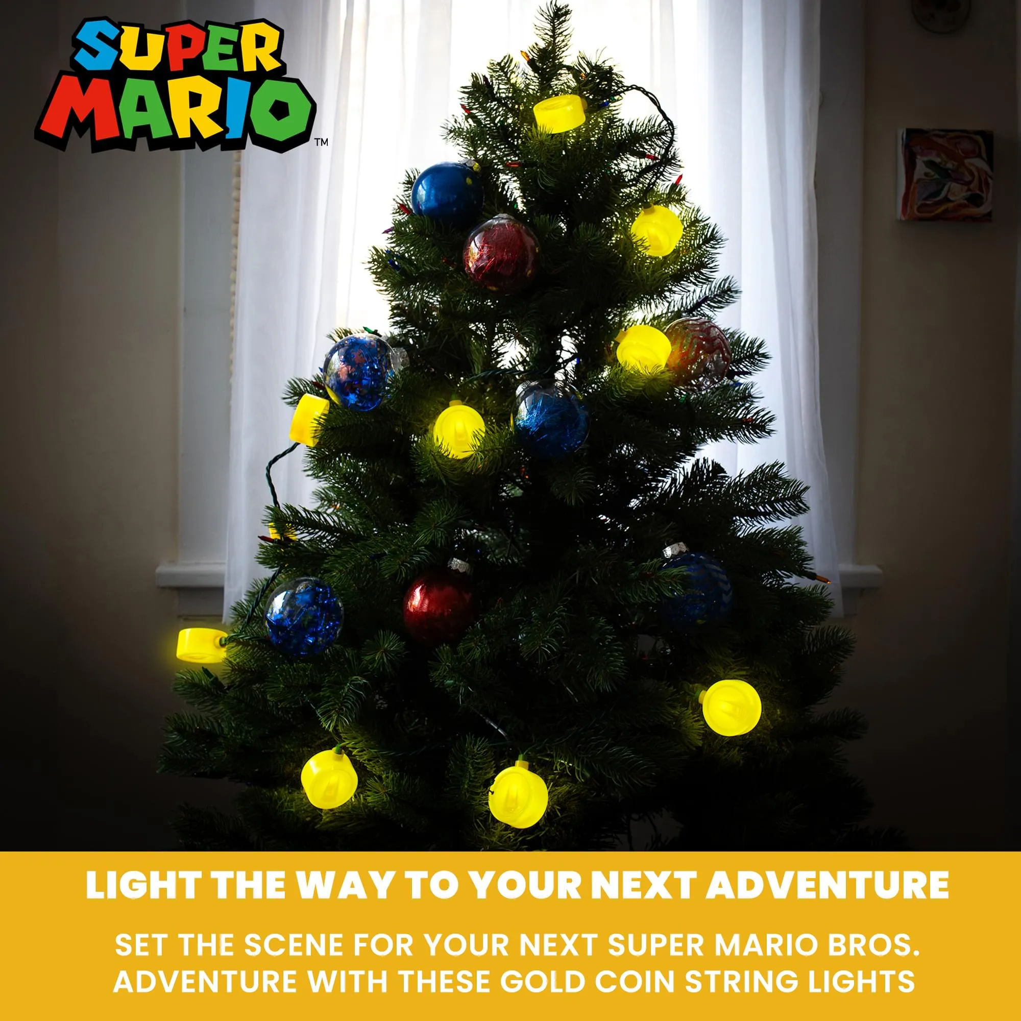 Super Mario Bros. Coin String Lights