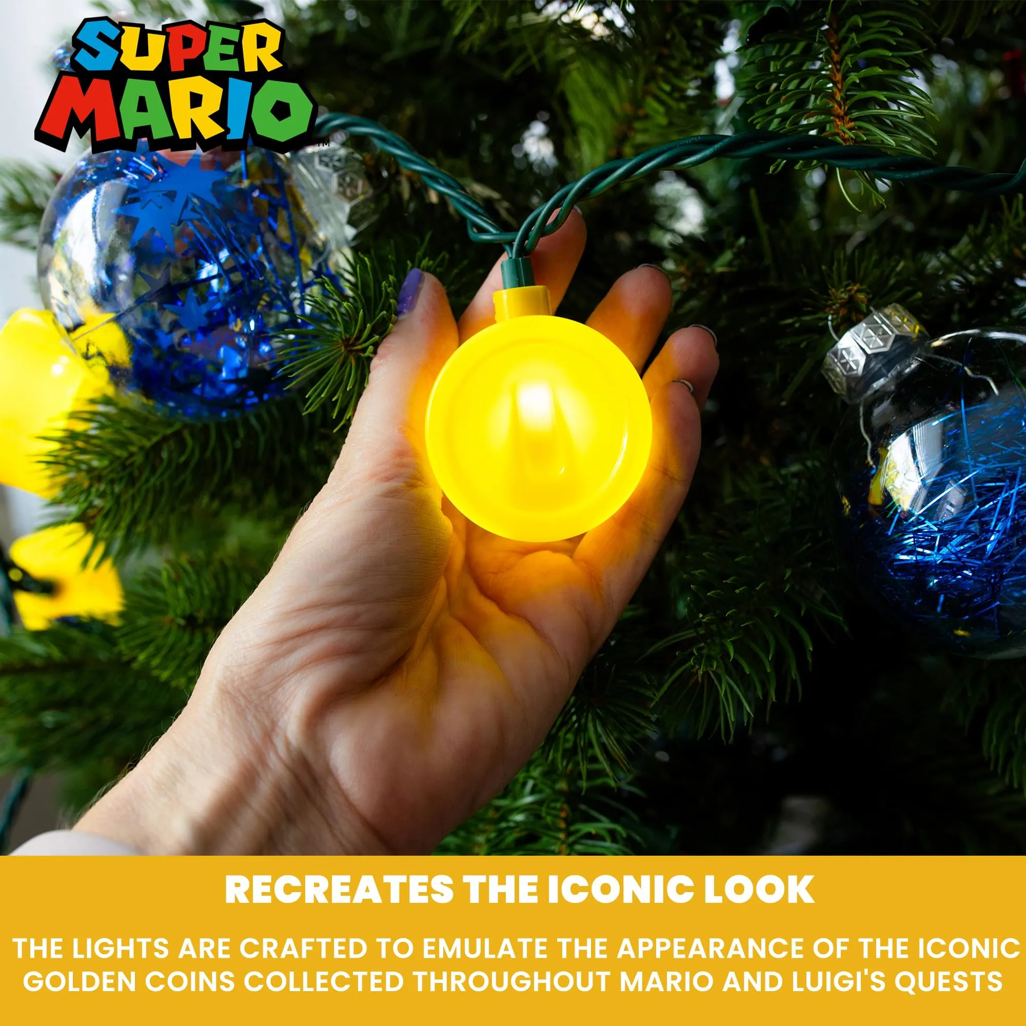 Super Mario Bros. Coin String Lights
