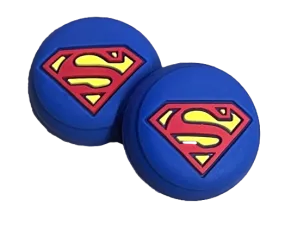 Thumb Grips x 2 For PS4 PS5 XBOXONE Xbox Series X Toggle Cover Cap Blue Superman