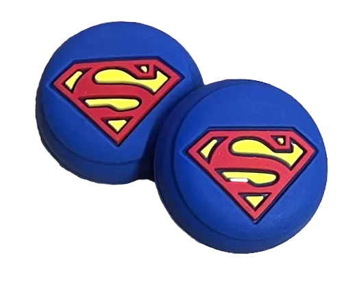 Thumb Grips x 2 For PS4 PS5 XBOXONE Xbox Series X Toggle Cover Cap Blue Superman