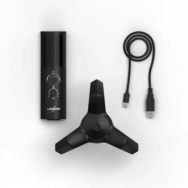 uRage Stream 750 HD USB Illuminated Streaming Microphone -5QDE