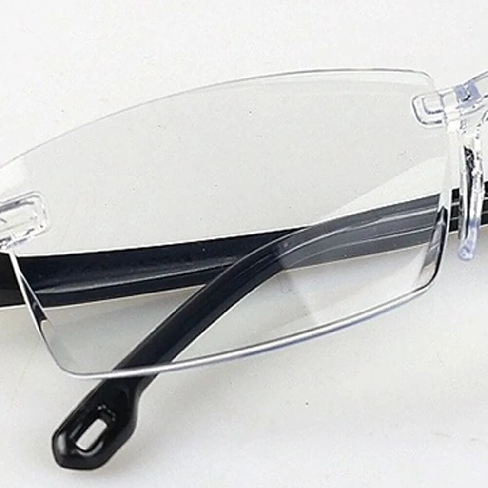 US 5-10 Pc Rectangular Rimless Blue Light Blocking Reading Glasses Unisex Reader