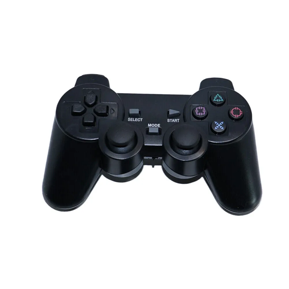 US Sony PS2 Wireless 2.4GHz Dual Vibration Controller Gamepad Transparent Color
